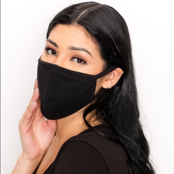 MADE IN USA, Black Unisex Face Mask - Picture 2 of 6
